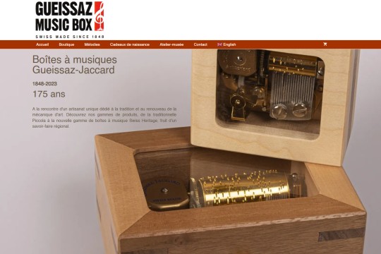 Boîtes à musique artisanales