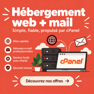 Hébergement web+mail sur cPanel