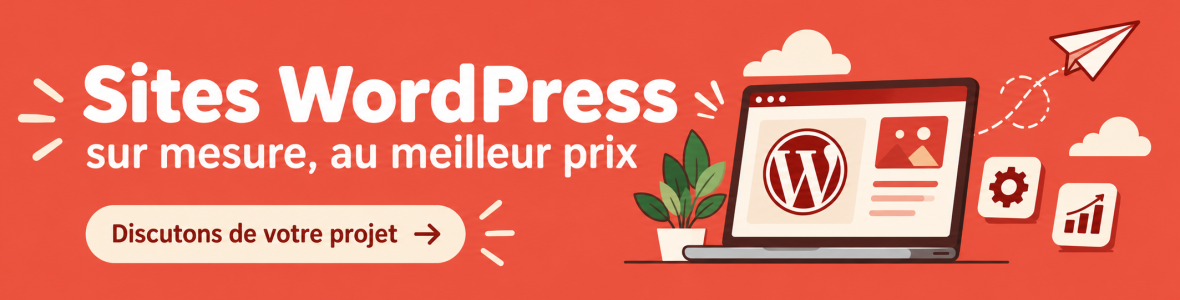 Création de sites WordPress au meilleur prix